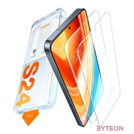 Tempered glass for Samsung S24 Torras Install Master
