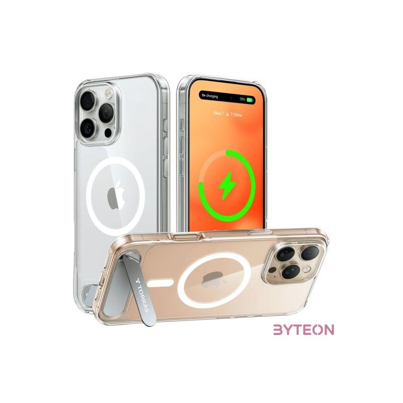 Etui Torras Pstand Series do iPhone 16 Plus (transparentne)