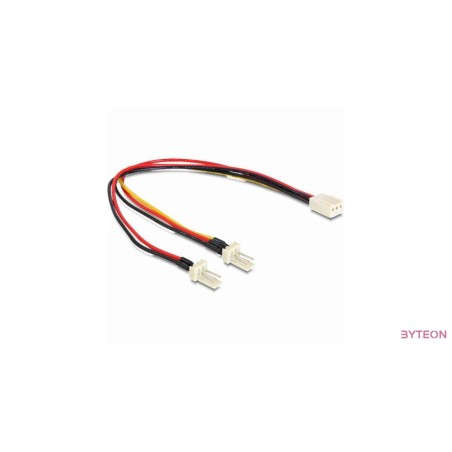 Delock 89343 3pin anya - 2x 3pin apa