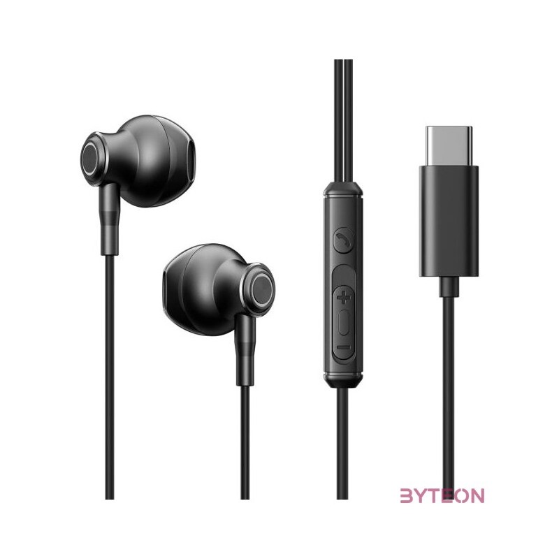 Wired Earphones JR-EC07, Type-C (Black)