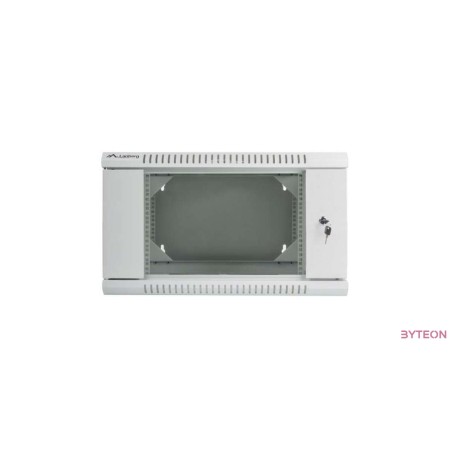 Lanberg wall-mounted double section rack 19'' flat pack 6U/600x600mm grey