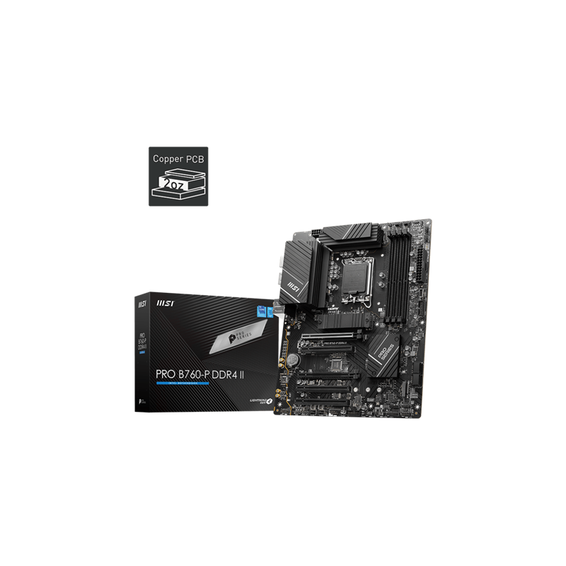 MSI PRO B760-P DDR4 II Intel B760 LGA1700 ATX alaplap