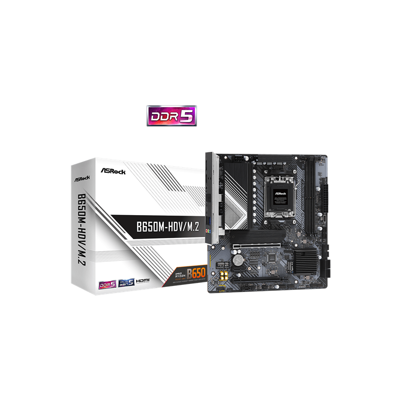 Asrock B650M-HDV/M.2 desktop alaplap microATX