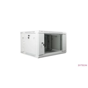 Lanberg wall-mounted double section rack 19'' flat pack 6U/600x600mm grey