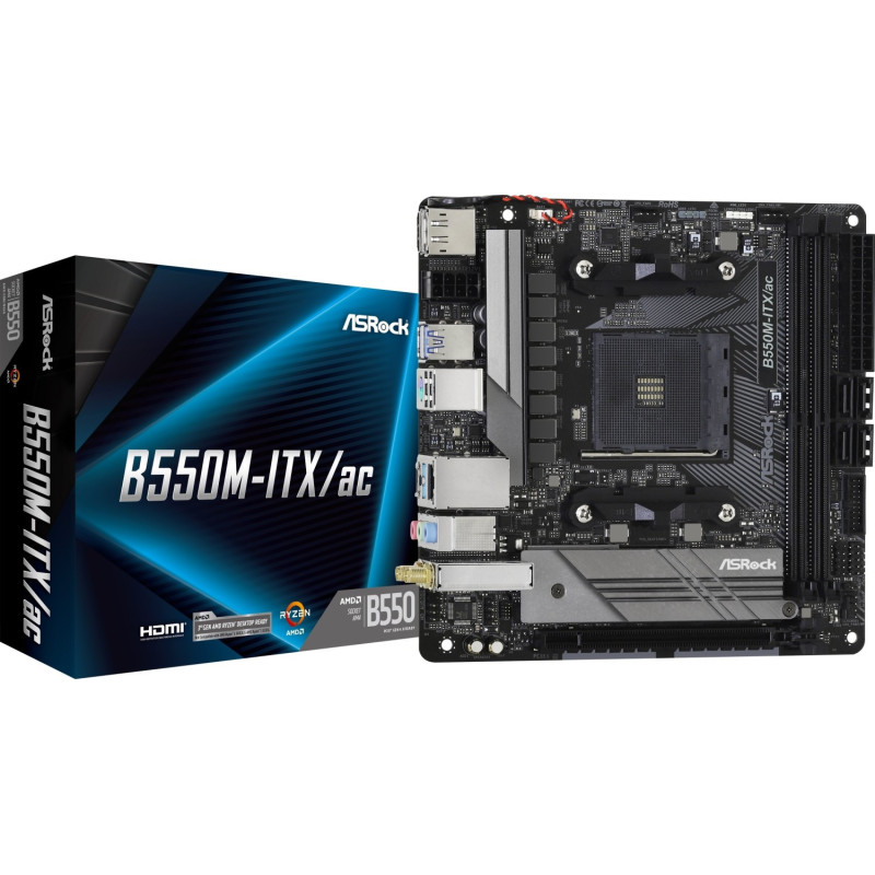 Asrock B550M-ITX/ac (AM4)