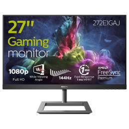 Philips E Line 272E1GAJ/00 számítógép monitor 68,6 cm (27") 1920 x 1080 pixelek Full HD LCD Fekete, Króm