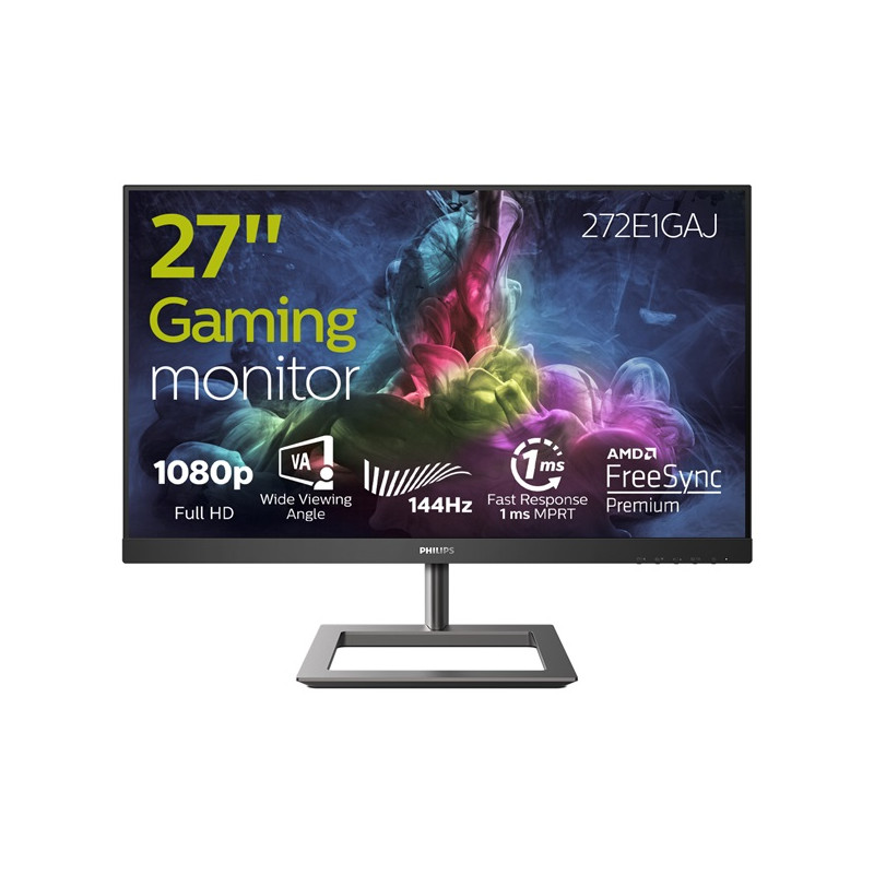 Philips E Line 272E1GAJ/00 számítógép monitor 68,6 cm (27") 1920 x 1080 pixelek Full HD LCD Fekete, Króm