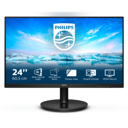 Philips V Line 241V8LA/00 LED display 60,5 cm (23.8") 1920 x 1080 pixelek Full HD Fekete