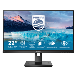 Philips S Line 222S1AE/00 számítógép monitor 54,6 cm (21.5") 1920 x 1080 pixelek Full HD LCD Fekete