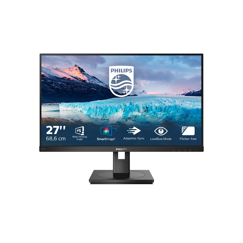 Philips S Line 272S1AE/00 LED display 68,6 cm (27") 1920 x 1080 pixelek Full HD LCD Fekete