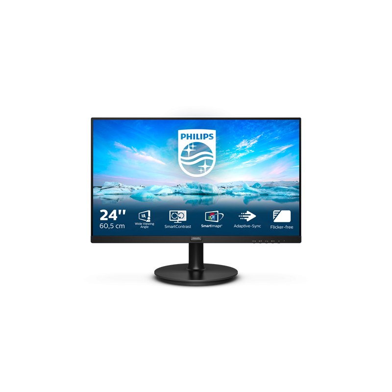 Philips V Line 242V8LA/00 LED display 60,5 cm (23.8") 1920 x 1080 pixelek Full HD Fekete