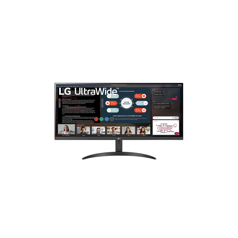 LG 34WP500-B számítógép monitor 86,4 cm (34") 2560 x 1080 pixelek UltraWide Full HD LED Fekete