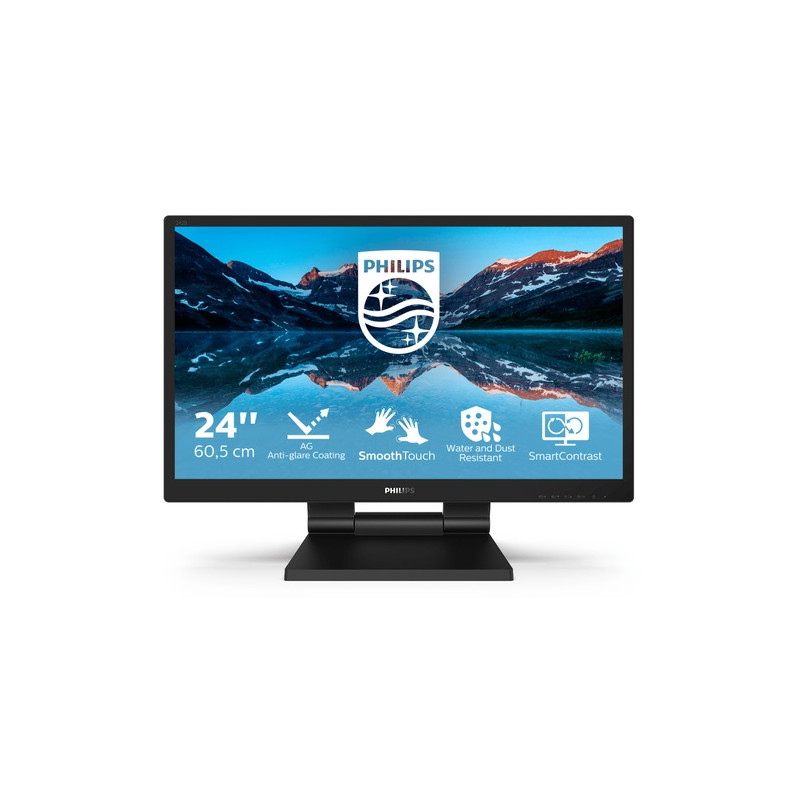 Philips 242B9TL/00 érintőképernyős monitor 60,5 cm (23.8") 1920 x 1080 pixelek Többérintéses Fekete