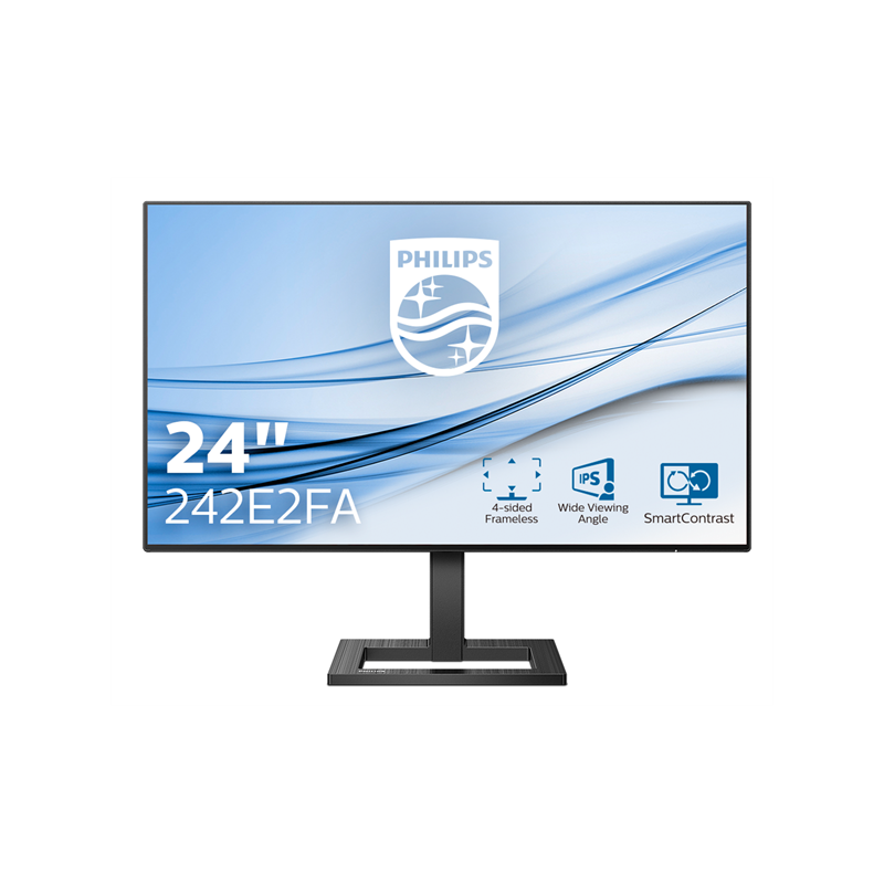 PHILIPS 242E2FA/00 23.8inch IPS FHD 1920x1080 16:9 300cd/m2 1000:1 4ms E Line HDMI DP DVI-D