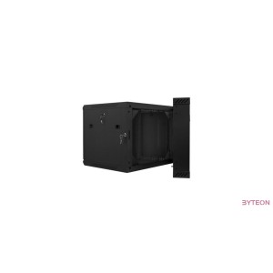 Lanberg wall-mounted double section rack 19'' flat pack 9U/600x600mm black