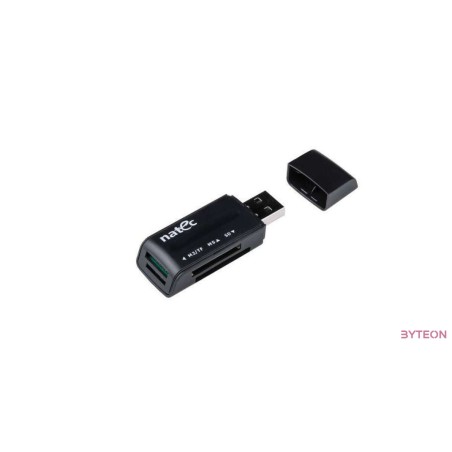 Natec Card Reader MINI ANT 3 SDHC, MMC, M2, Micro SD, USB 2.0 Black