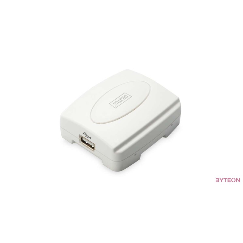 Digitus Fast Ethernet nyomtató szerver,USB, 1 x port