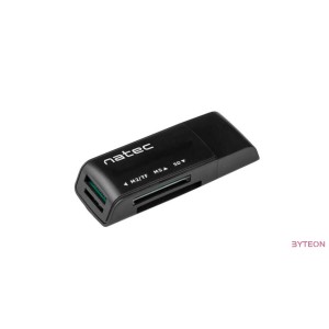 Natec Card Reader MINI ANT 3 SDHC, MMC, M2, Micro SD, USB 2.0 Black