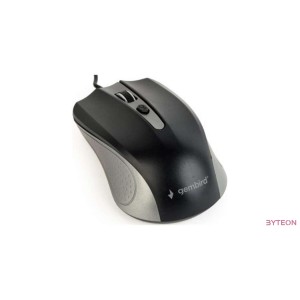 Gembird optical mouse MUS-4B-01-BS, 1200 DPI, USB, Black/silver