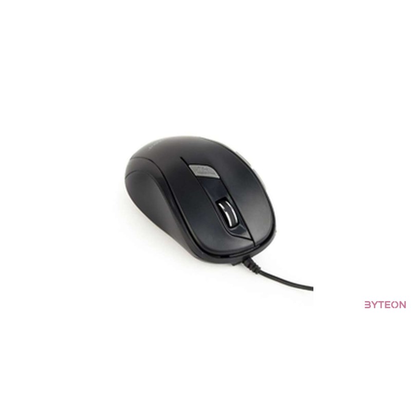 Gembird optical mouse MUS-6B-01, 1600 DPI, USB, Black, 1.35m cable length