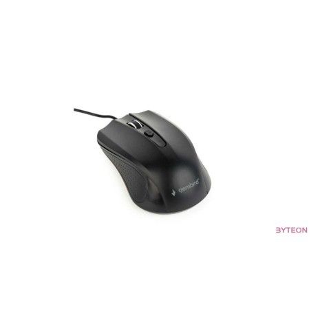 Gembird optical mouse MUS-4B-01, 1200 DPI, USB, Black, 1.35m cable length