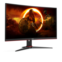 AOC G2 C24G2AE/BK számítógép monitor 59,9 cm (23.6") 1920 x 1080 pixelek Full HD LED Fekete, Vörös