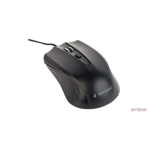 Gembird optical mouse MUS-4B-01, 1200 DPI, USB, Black, 1.35m cable length
