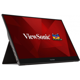 Viewsonic TD1655 érintőképernyős monitor 39,6 cm (15.6") 1920 x 1080 pixelek Többérintéses Többfelhasználós Fekete,