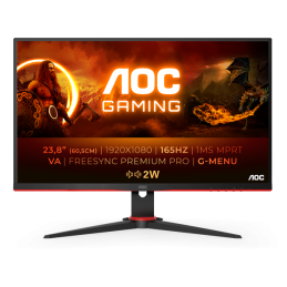 AOC 24G2SAE/BK számítógép monitor 60,5 cm (23.8") 1920 x 1080 pixelek Full HD Fekete, Vörös