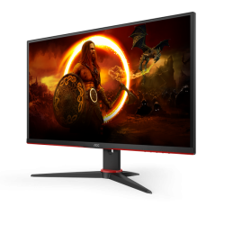 AOC 24G2SAE/BK számítógép monitor 60,5 cm (23.8") 1920 x 1080 pixelek Full HD Fekete, Vörös