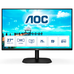 AOC B2 27B2QAM LED display 68,6 cm (27") 1920 x 1080 pixelek Full HD Fekete