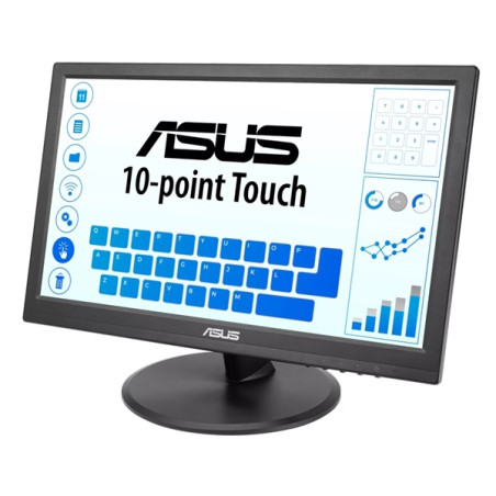 ASUS VT168HR 39,6 cm (15.6") 1366 x 768 pixelek Többérintéses Fekete