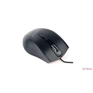 Gembird optical mouse MUS-4B-02, 1200 DPI, USB, Black, 1.35m cable length
