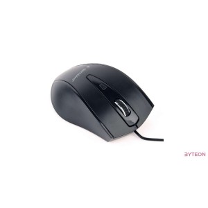 Gembird optical mouse MUS-4B-02, 1200 DPI, USB, Black, 1.35m cable length