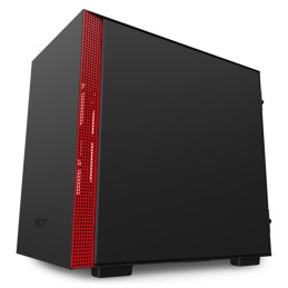 NZXT H210 Tempered Glass Matte Black/Red