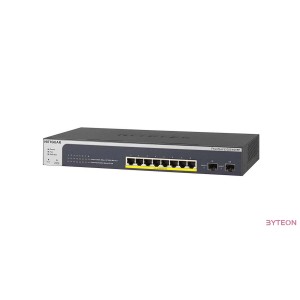 SwitchNetgear ProSafe Smart 10-Port Gigabit Switch 8xPoE+ 190W, 2xSFP (GS510TPP)