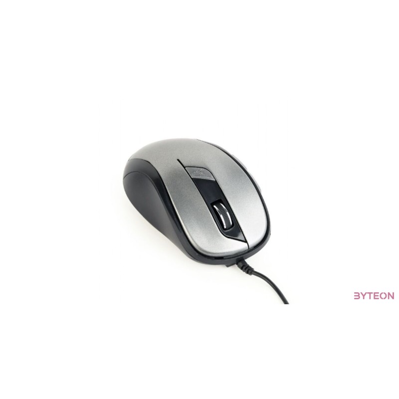 Gembird optical mouse MUS-6B-01-BG, 1600 DPI, USB, Black/spacegrey