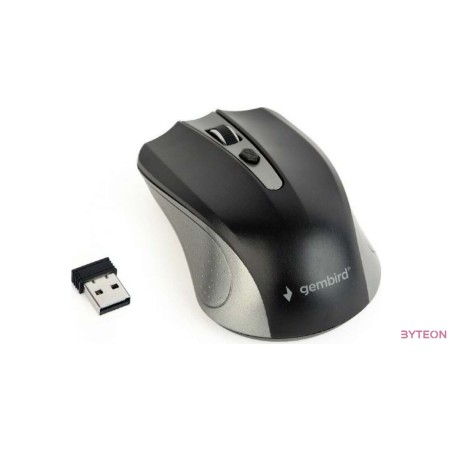 Gembird Wireless optical mouse MUSW-4B-04-GB, 1600 DPI, nano USB,spacegrey/black