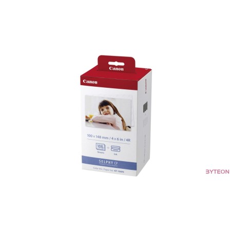 Canon KP-108IN [10x15cm, 108db] + színes tinta