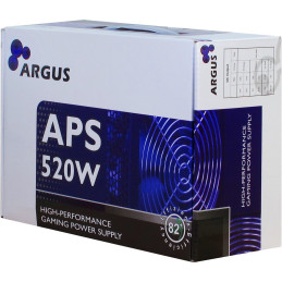 Inter-Tech Argus APS tápegység 520 W 20+4 pin ATX ATX Fekete