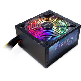 Inter-Tech Argus RGB-500W II tápegység 20+4 pin ATX Fekete