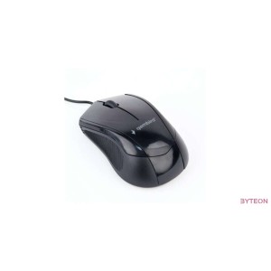 Gembird optical mouse MUS-3B-02, 1000 DPI, USB, Black, 1.35m cable length