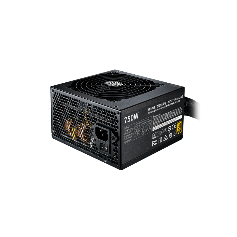 Cooler Master MWE 750W 80+ Gold V2 tápegység 24-pin ATX ATX Fekete