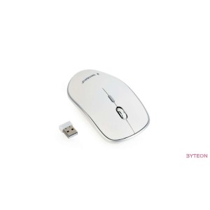 Gembird Wireless optical mouse MUSW-4B-01-W, 1600 DPI, nano USB, white