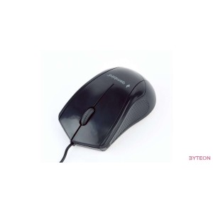 Gembird optical mouse MUS-3B-02, 1000 DPI, USB, Black, 1.35m cable length
