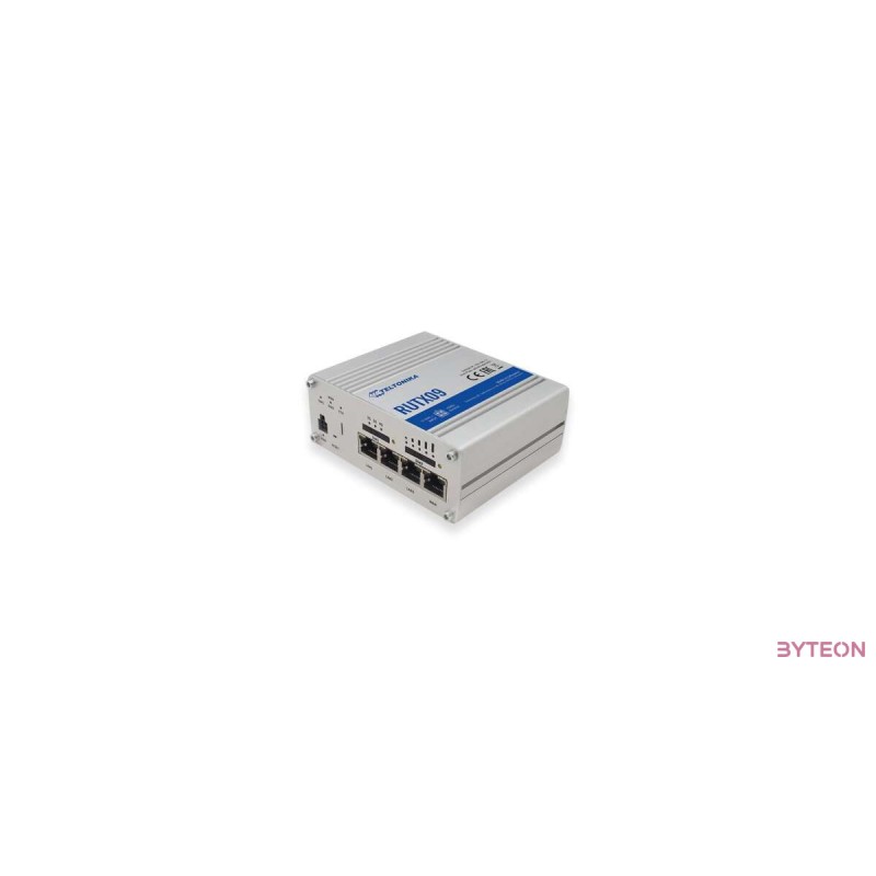 TELTONIKA RUTX09 LTE-A Cat6 ROUTER, DUAL SIM, 4x GbE, Industrial Box