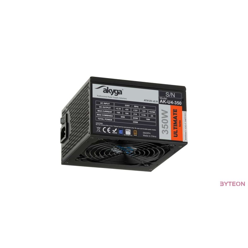 Akyga Ultimate ATX Power Supply 350W AK-U4-350 80+Bronze Fan12cm P8 4xSATA PCI-E