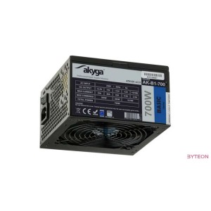 Akyga AK-B1-700BE ATX Power Supply 700W BLACK EDITION P4+4 PCI-E SATA PPFC 12 cm