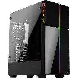 AeroCool Playa RGB (Edzett üveg) - Fekete