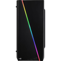 AeroCool Cylon mini RGB (Edzett üveg) - Fekete